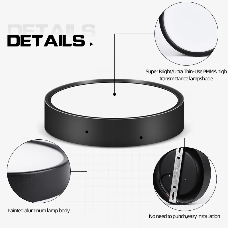 Led 통 LED 스포트 라이트 천장 10W15W 25W 표면 장착 통 거실 자리 천장에 대 한 얇은 접이식 스포트라이트