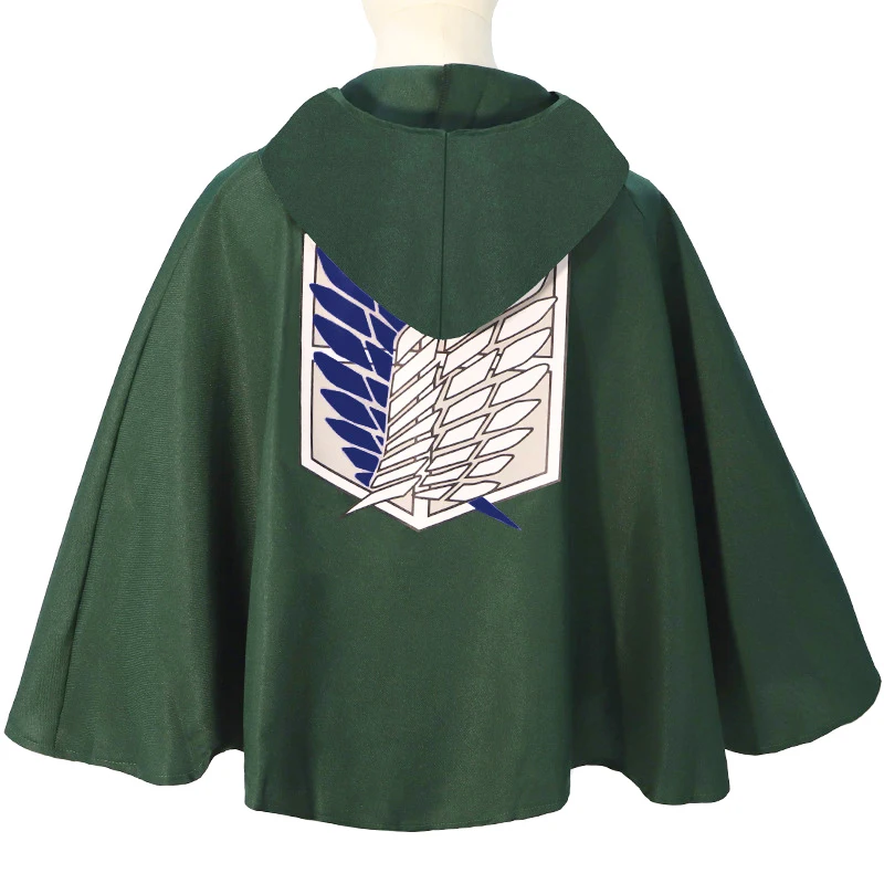 

Cosplay Cloak Anime Costume Cape Levi Ackerman The Scouting Legion Wings of Liberty Hooded Outfit Halloween Gift