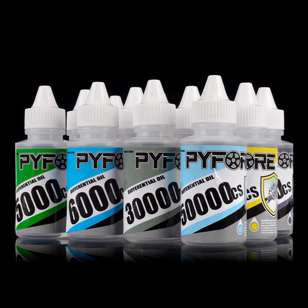 PYFORE 차동 오일 60ml 1000CS - RC 모델 자동차 크롤러 버기 트럭 온로드 차량용 50000CS