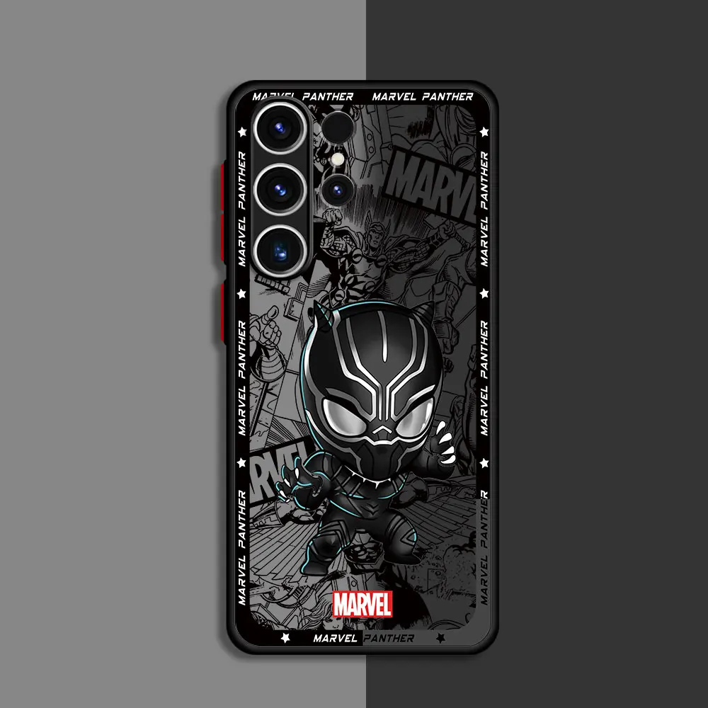 Cover Phone Case for Samsung Galaxy S24 Plus S22 S9 S10 Plus S21 S23 FE S20 FE S23 Ultra Cartoon Marvel Spiderman Groot