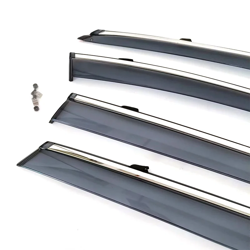 PC Material Door Window Deflector Rain Visor Weather Vent For Volvo V60 2011 -