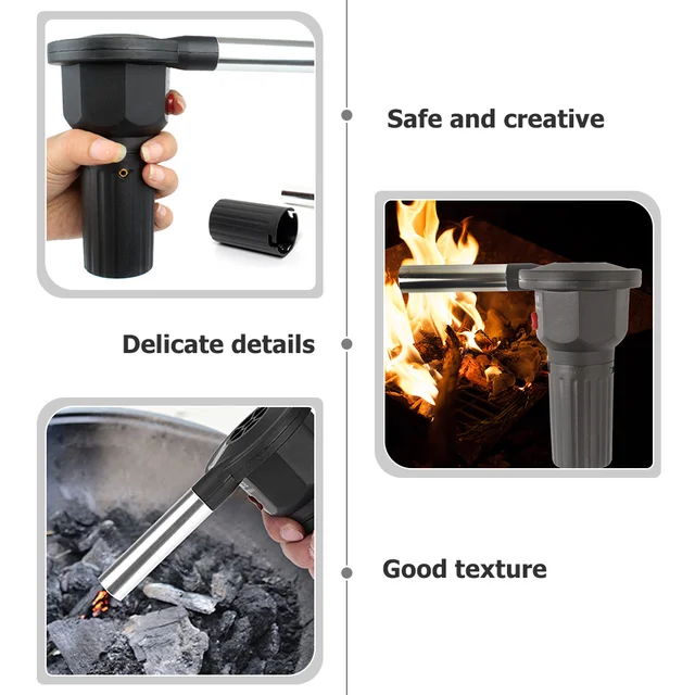 Kültéri Bbq Szerszám Kempingellátás Fújó Elektromos Levegő Kézi Barbecue Ventilátor - Image 5