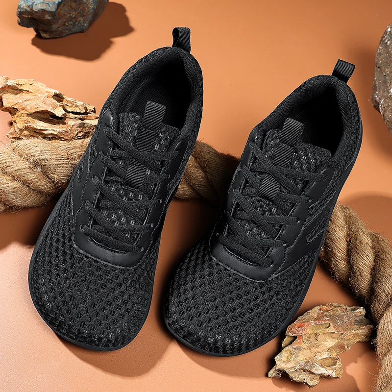 Unisex Lightweight Barefoot Trail Shoes - Wide Toe, Breathable, Minimalist Design