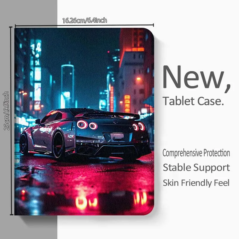 Sleek and Stylish Protective Case for Tablets - Perfect Auto & Motorcycle-Inspired Gift