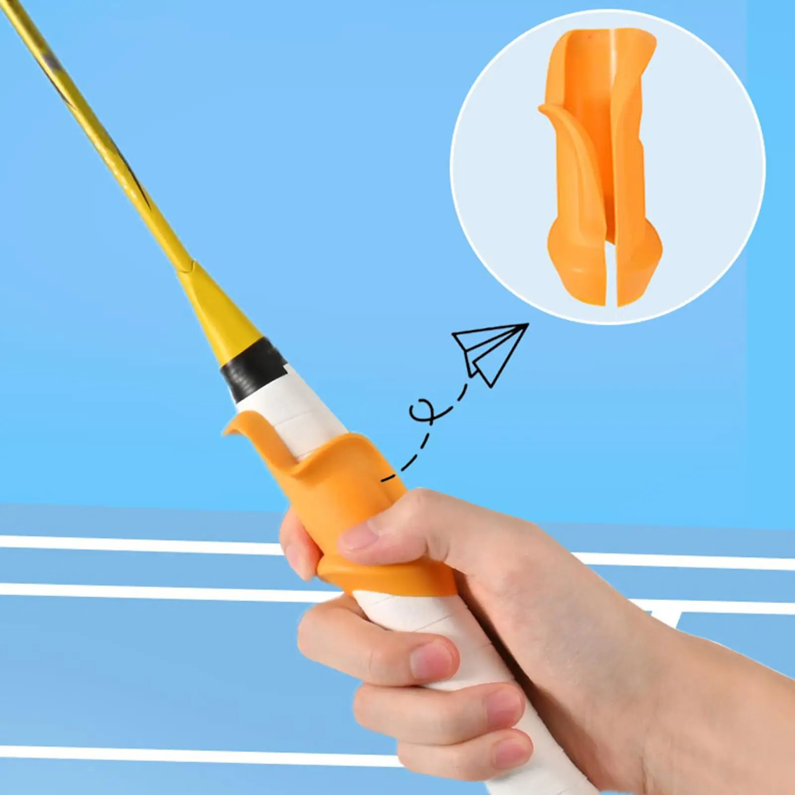 Badminton Grip Aid Posture Corrector Tennis Grip Trainer for Outdoor Sports Enthusiast Badminton Outdoor Activities Accessories tennis accessories