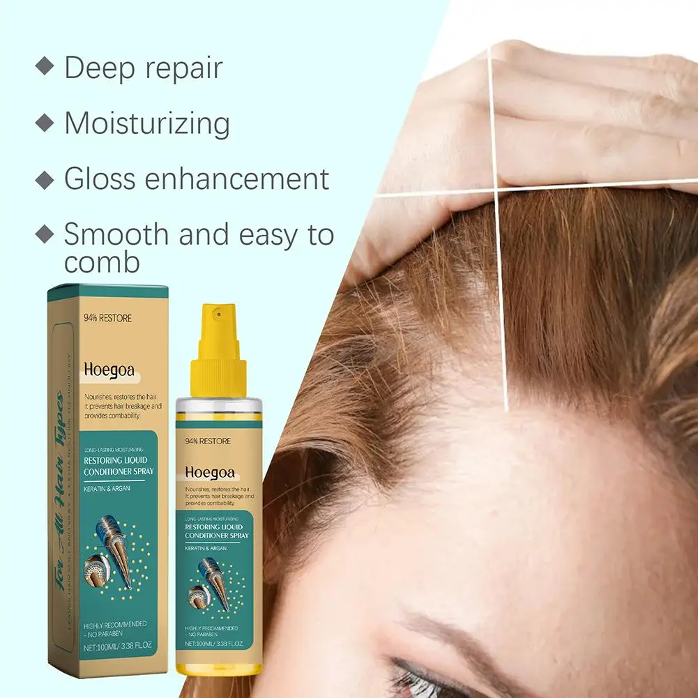 100ml Moroccan Hair Care Oil Wash Free Deep Repair Forking Smoothness Damaged Soft Prevent Spray Hair Care Moisturizin U8C5