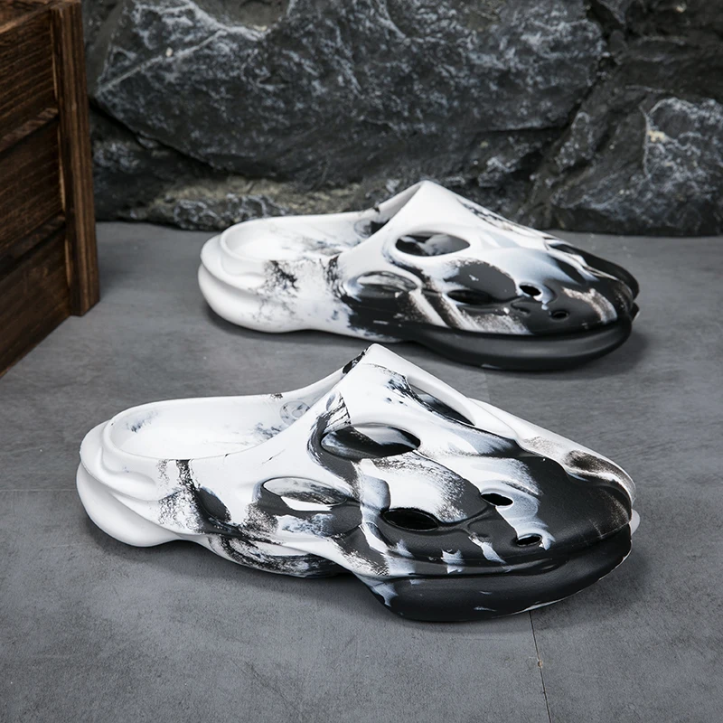 Fashion Men's Sandals Beach Slippers Anti-Slip Wear-Resistant EVA Comfortable Home Slippers Outdoor Flip-Flops Man Summer Shoes