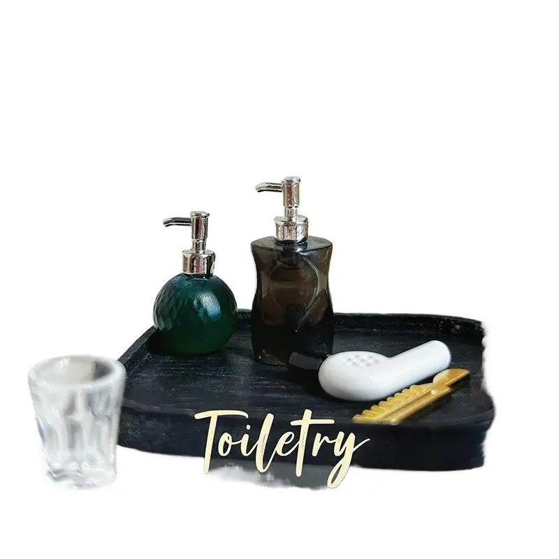 Miniature DIY Dollhouse Toiletry Kit with Realistic Details