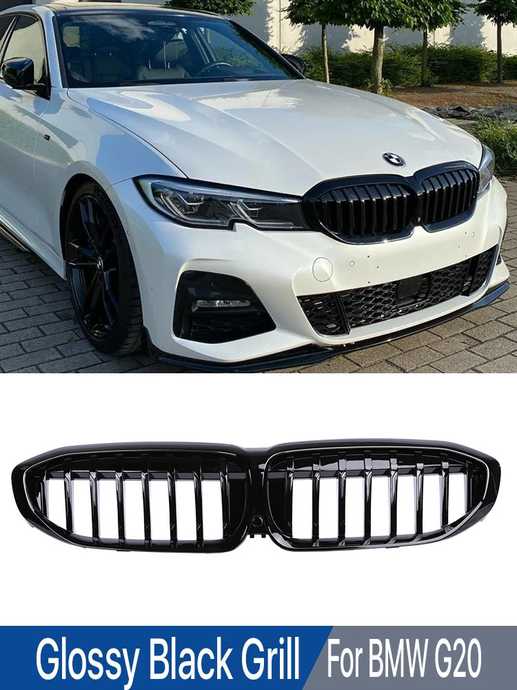 

M3 M-Performance Front Bumper Kidney Grill Diamond Chrome Racing Grille For BMW G20 G21 G28 3 Series 340i 2020-2022 Accessories