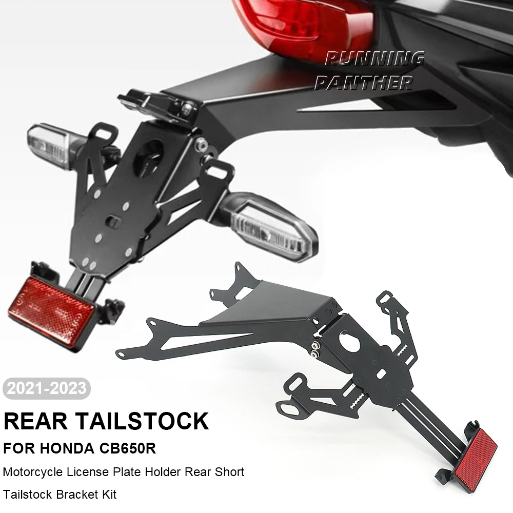 

NEW For Honda CB650R CB 650 R CB 650R 2021 2022 2023 Motorcycle Rear Short Tail Stock License Plate Holder Tailstock Bracket Kit