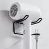 Hair Dryer Holder Rack Wall Mounted Hair Straightener Dryer Holders Bathroom Organizer Storage Rack Shelf Bathroom Accessories 2