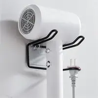 Hair Dryer Holder Rack Wall Mounted Hair Straightener Dryer Holders Bathroom Organizer Storage Rack Shelf Bathroom Accessories 2