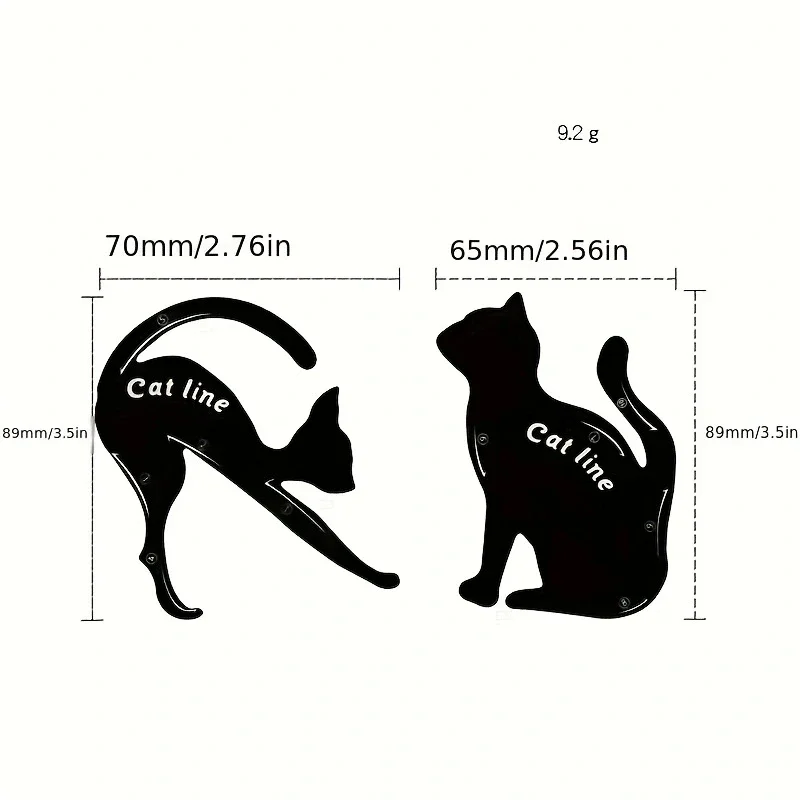 Eyeliner Stencil Tool Cat Line Stencils Eye Template Shaper Model Easy To Make Up Eyeliner Card