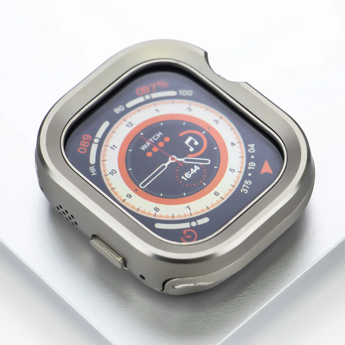 Premium TPU Protective Bezel Cover for Apple Watch - Aluminium Titanium Alloy Design