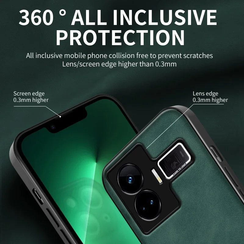 Luxury Magnetic Leather Phone Case with Silicone Protection