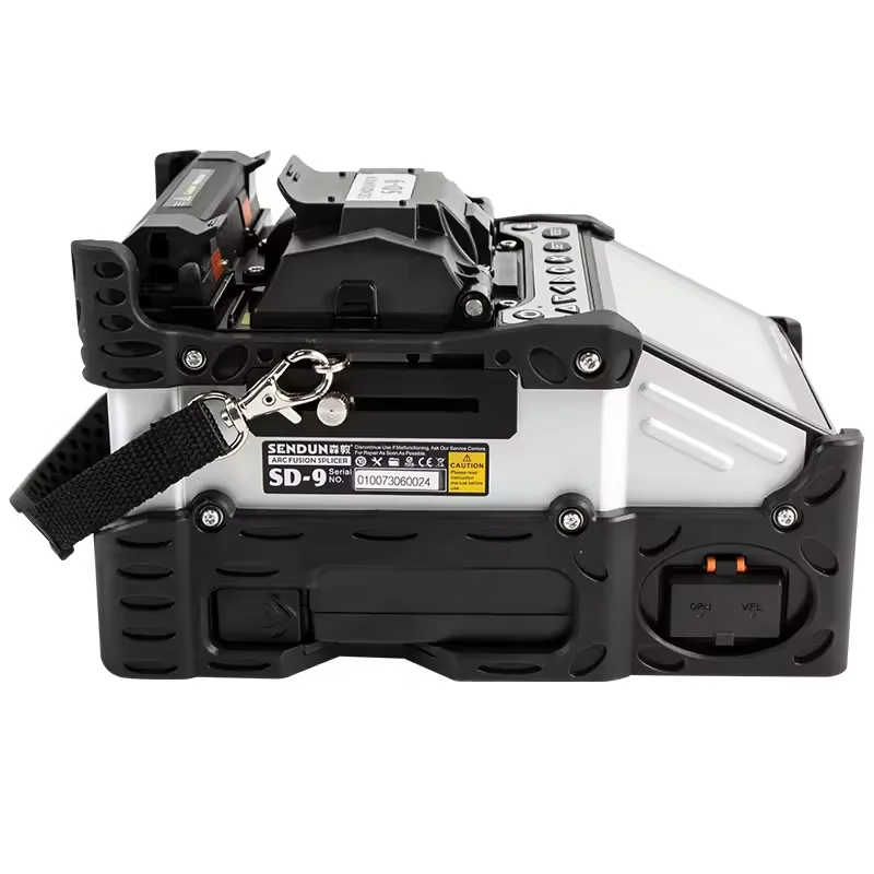NEW SENDUN SD-9 6-Motor Auto Core Alignment Fiber Fusion Splicer 5s Fast Splicing 11s Heating VFL Power Meter Integrated Toolbox