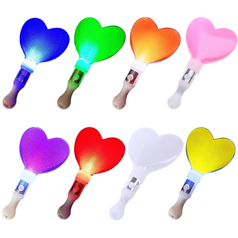 

Light Up Multicolor Changing Heart Light Party Light Lightstick for Wedding Concert Handheld Color Changing Lamp
