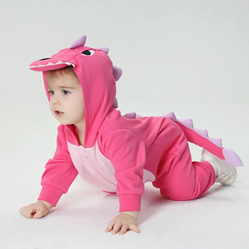 

Animal Dinosaur Newborn Baby Clothes Bodysuit Boy Girl Romper Kigurumis Cosplay Costume Toddler Jumpsuit Zipper Infant Outfits