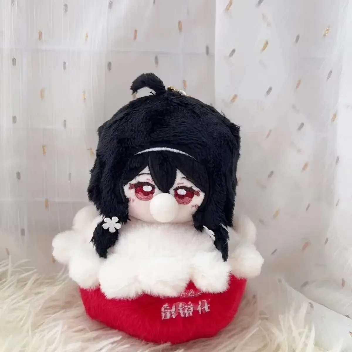 

Game Anime Bungo Stray Dogs Cosplay Izumi Kyouka Soft Adorable Blow Bubbles Plush Pendant Knapsack Key Chain Gifts