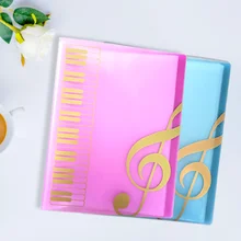 

New Multi-layer Music Folder 40 Pages File Plastic Budget Binder Documents Bag Piano Book Desk Organizer Filing Products