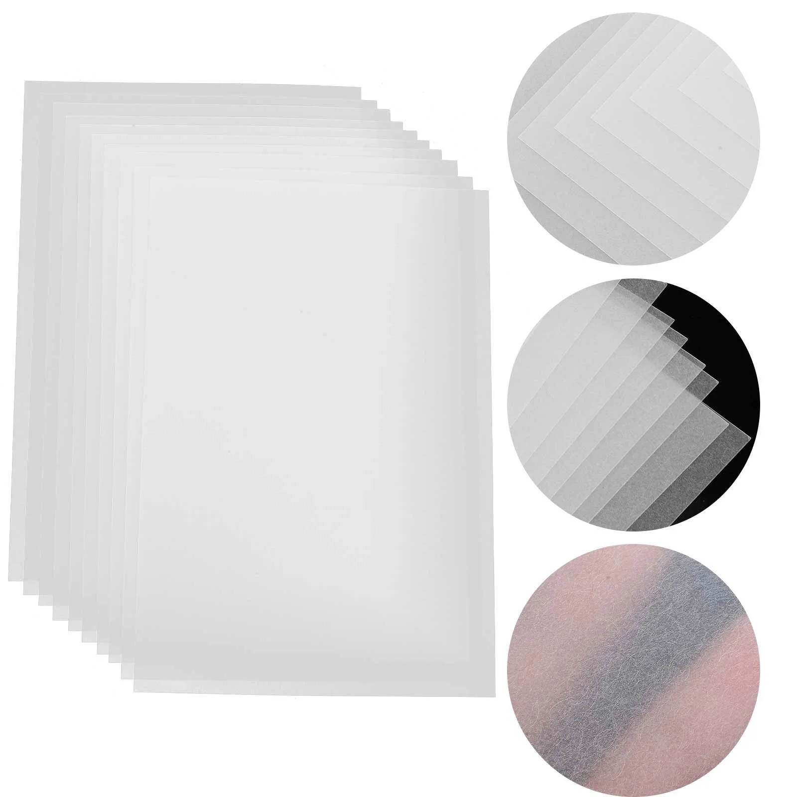 

10 Pcs Shrink Plastic Sheet Brooch Supply Shrinkable Crafts Kindergarten DIY Translucent Handmade Material