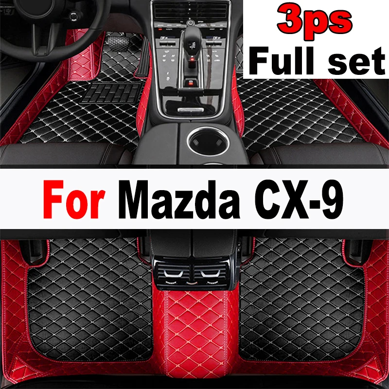 

Car Floor Mats For Mazda CX-9 TC 2016~2022 CX9 CX 9 Waterproof Rugs Carpet Leather Mat Interior Parts Car Accessories 2017 2018