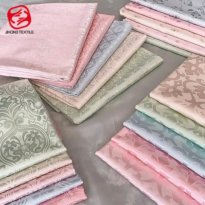 

Pink Green Fabric For Sewing Clothes Chinese Style Retro Cheongsam Jacquard Sateen Fabric Hanfu Costume Design Diy Accessories