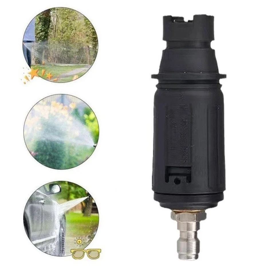 고압 세척기 노즐 각도 조절 가능 1/4'' 퀵 플러그 연결 분무기 3000 PSI 정원 청소, 자동차 세척용