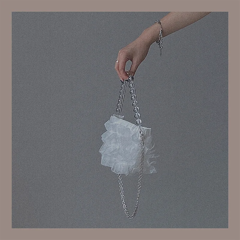 

Маленькая сумка на плечо в стиле ретро для девушек, новые летние нежные сумочки, женские сумки, дизайнерский прозрачный кошелек, роскошные плиссированные кошельки через плечо