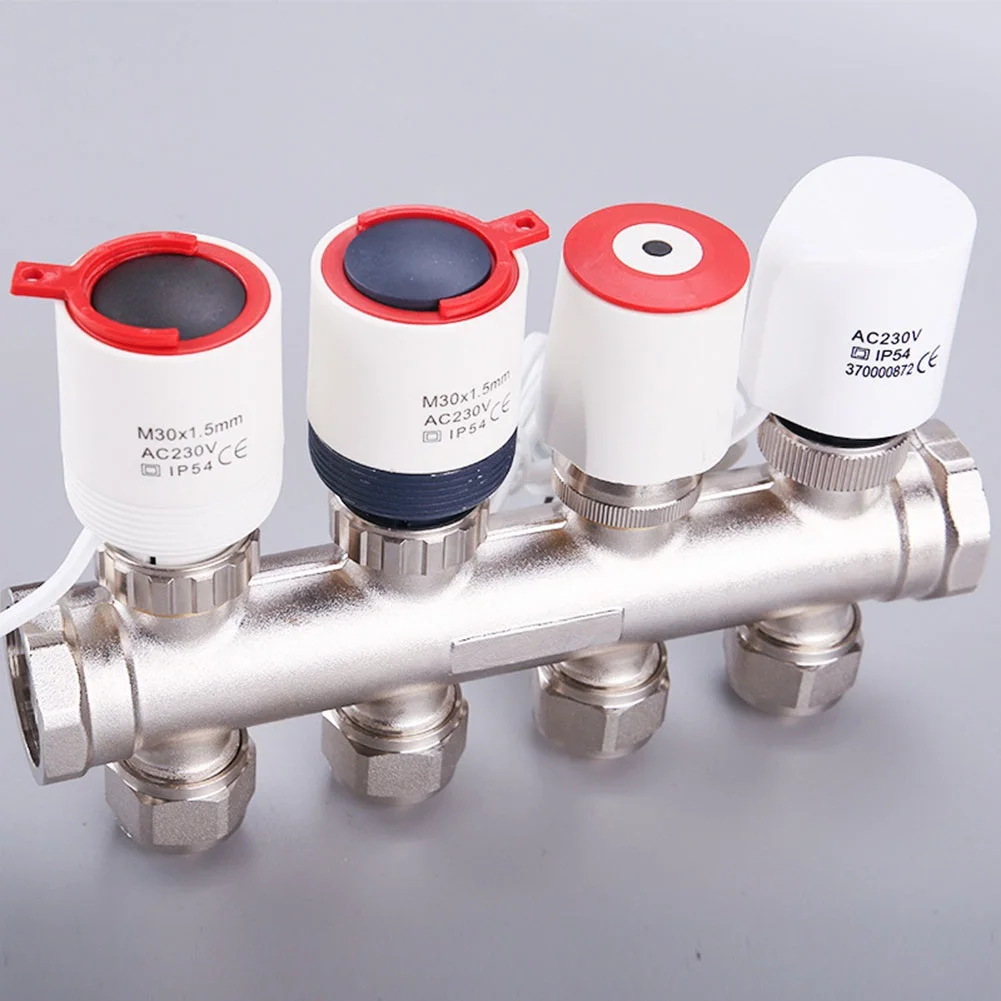 AC230V M30*1.5mm Electric Thermal Actuator For Floor Heating Radiator Valve HVAC Electric Actuator Floor Heating Systems Parts