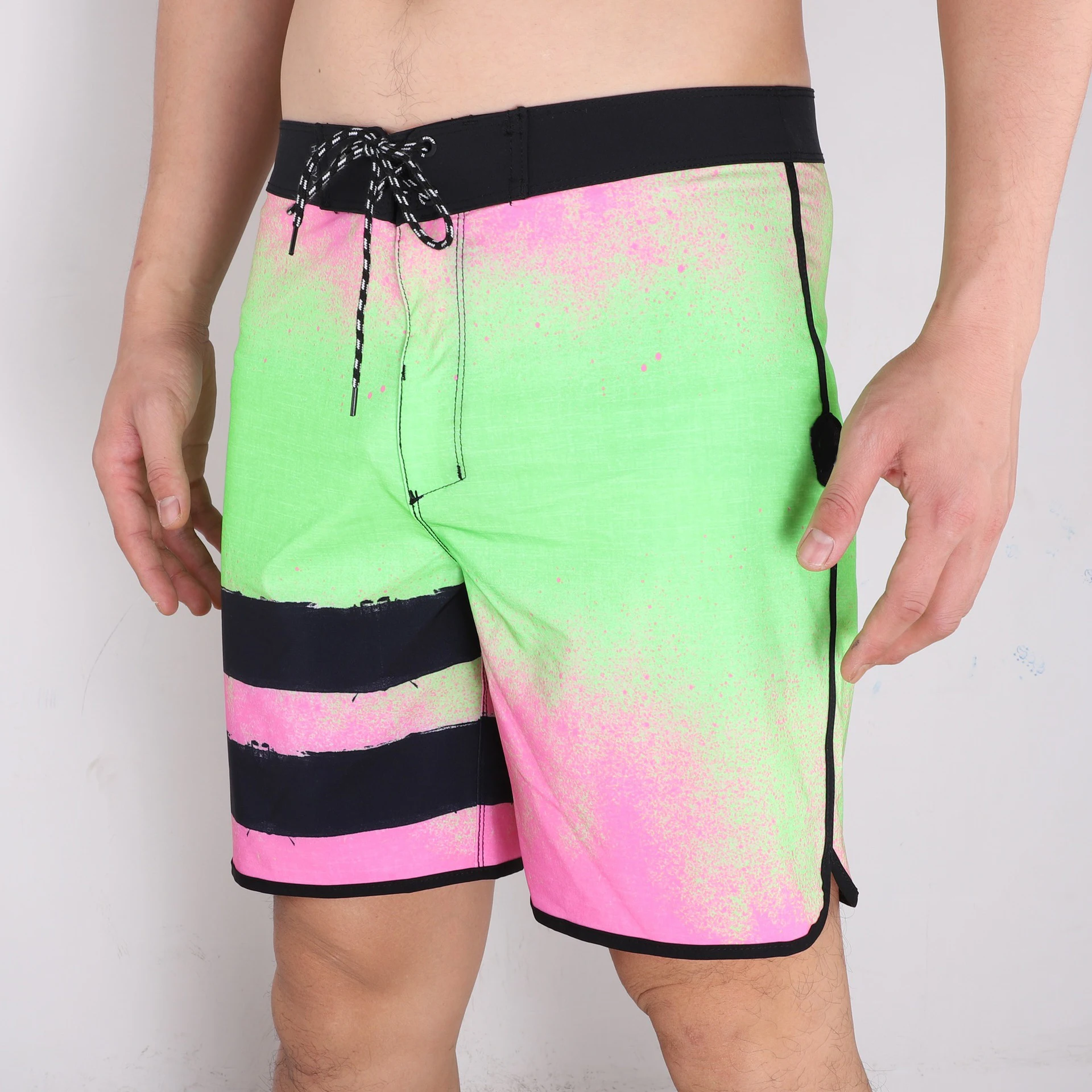 Men BoardShorts Phantom Beach Shorts With Label Swimming Pants Stretch Fitness Sports Shorts Waterproof Surf Shorts Homme 4