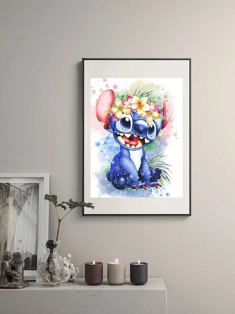 DIY Diamond Painting Disney Star Baby Stitch Cross Stitch Embroidery Kit Handmade Full Drill Mosaic Rhinestone Home Decor Gift