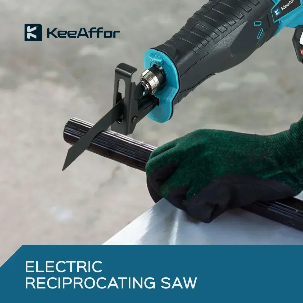 10000SPM 3000W Electric Reciprocating Saw Electric Chainsaw Wood Metal Pipe Cutting Power Tool For Makita 18v Battery KEEAFFOR reciprocating saw electric chainsaw electric saw