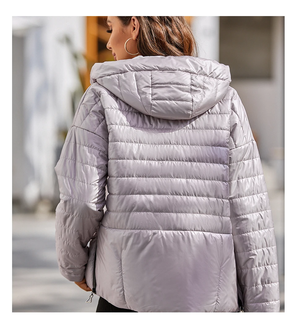 puffer coat with hood HaiLuoZi  New Women's Fashion Jacket Windproof Warm Big Pockets Spring Coat High Quality Brand Female Hooded Zipper Parkas 7817 puffer coat with hood