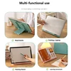 Adjustable Plastic Book Stand for Reading Foldable Desktop Riser for Laptop Textbook - Hands-Free Cookbook Stand with Page Clips 4