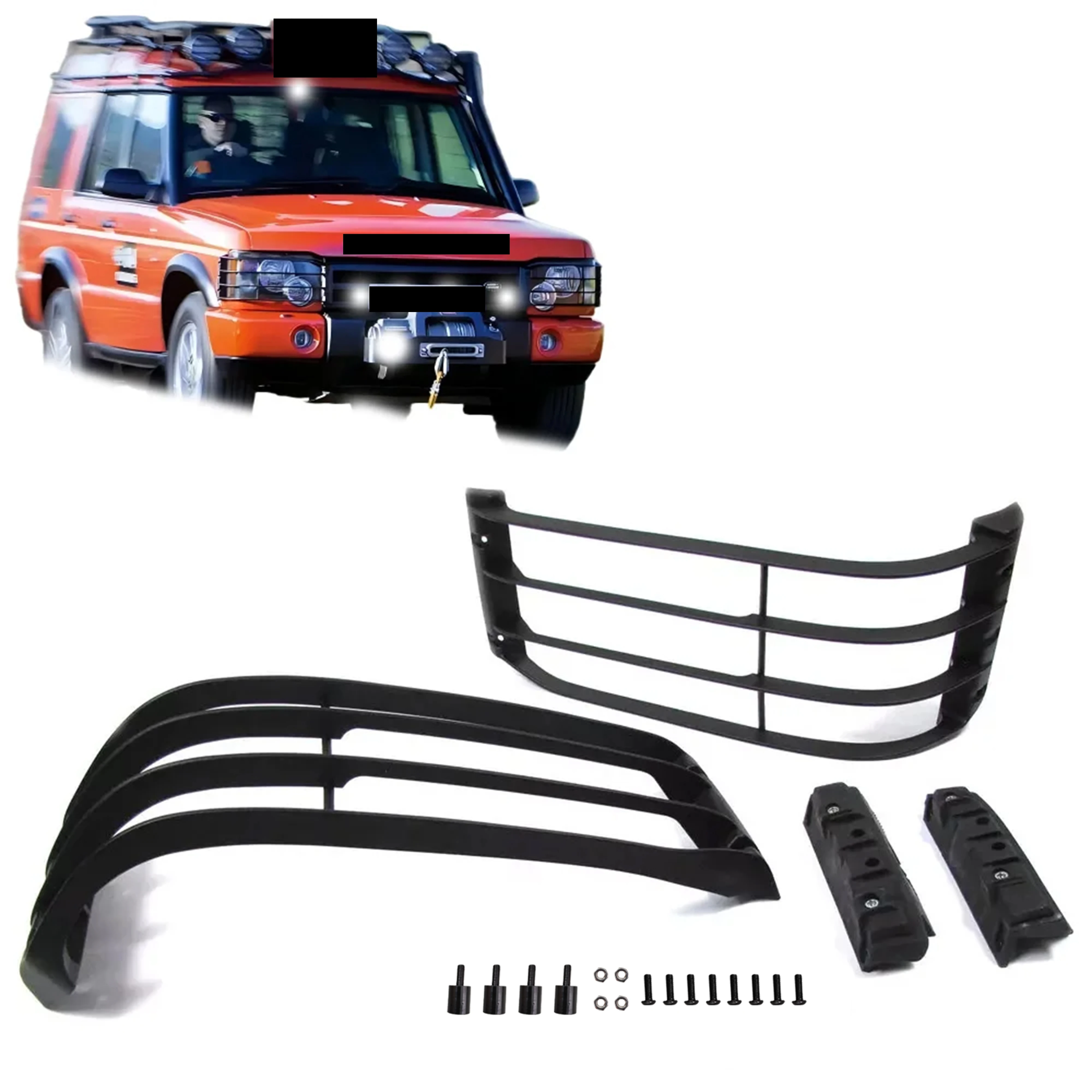 랜드로버 디스커버리 2 L318 1999 2000 2001 2002 2003 2004용 자동차 전조등 가드 헤드라이트 커버 헤드램프 보호 쉴드