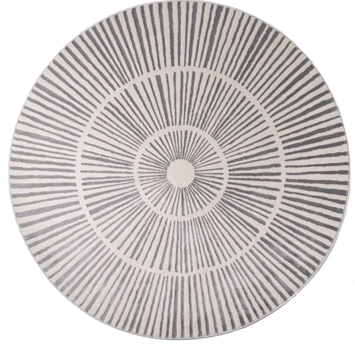 Round Living Room Carpets Minimalist Bedroom Plush Warm Fluffy Rug Line Home Decor Coffee Table Anti Slip Floor Mat Polyester