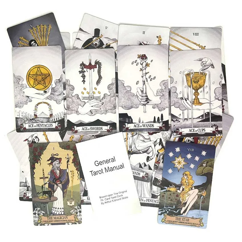Secret Mirror Tarot Card Games Paper Manual 12x7 cm 3