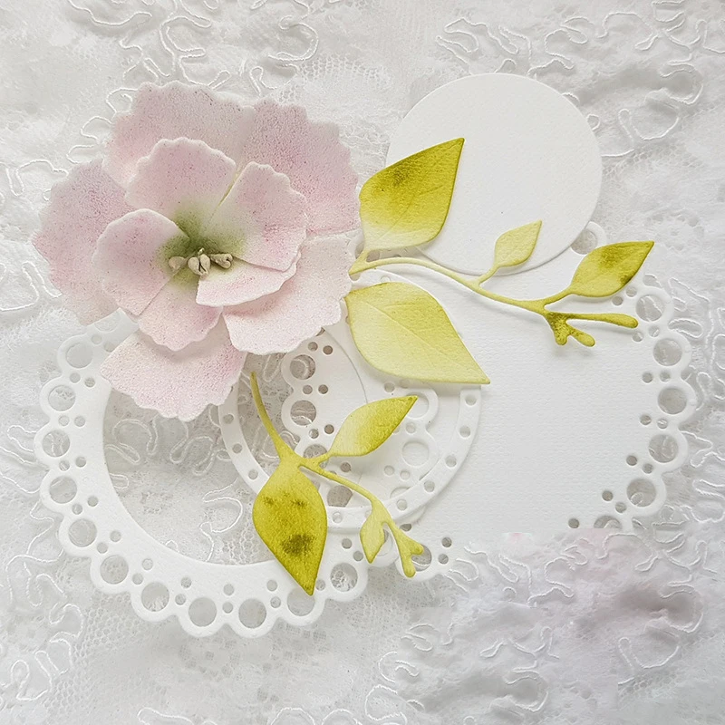 Fustelle ovali in metallo con cornice per foto, stencil per album di ritagli, biglietti di carta, stampo per goffratura, decorazione artigianale, fustelle in metallo per scrapbooking