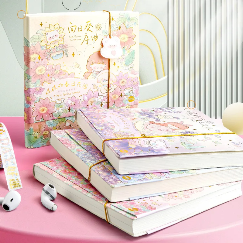 

Kawaii Notebook Office School Supplies Drawing Sketch Notebooks Grid Page Planner Diary Notepad Student Handbook Stationery Gift