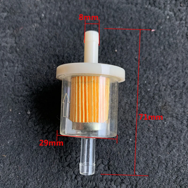 1PC Scooter Motorcycle Moped Scooter Dirt DIY Accessories Universal 8mm Hose Motorcycle Petrol Gas Fuel Gasoline Oil Filter motorcycle fuel filter