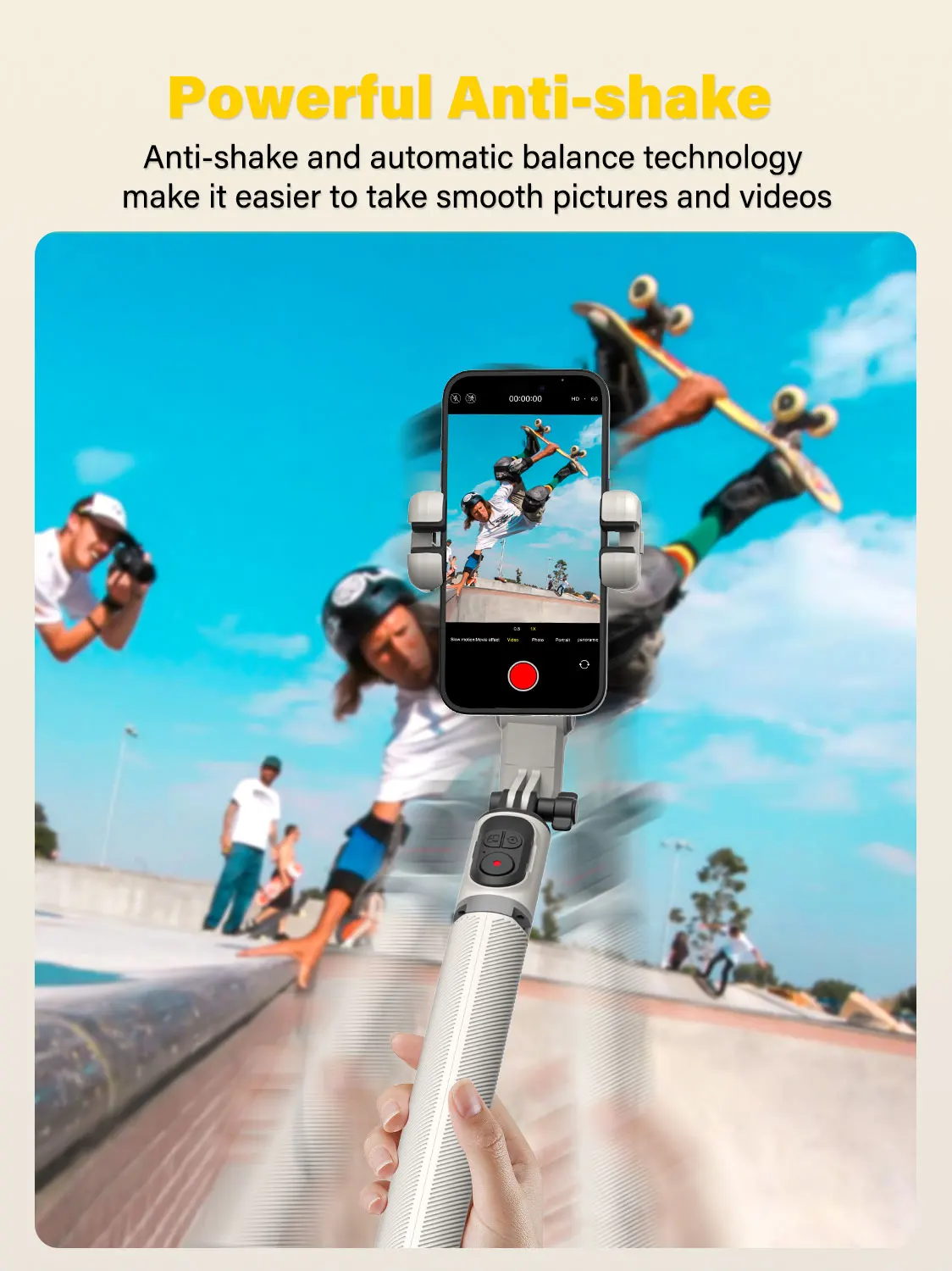 AOCHUAN M2PRO Smartphone Gimbal Stabilizer1-Axis Stabilizer