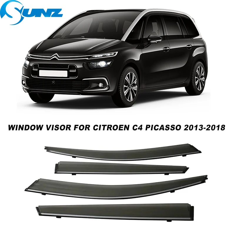 

Window Deflector For Citroen C4 Picasso 7 Seats 2013 2014 2015 2016 2017 2018 Car Side Window Visor Sun Rain Snow Wind Guard