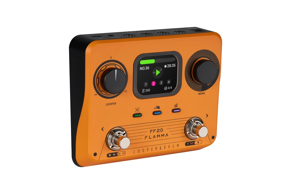 FLAMMA LOOPER & DRUM ギターエフェクター Amazon | FLAMMA FS01 ドラム マシン と フレーズ ループ ペダル