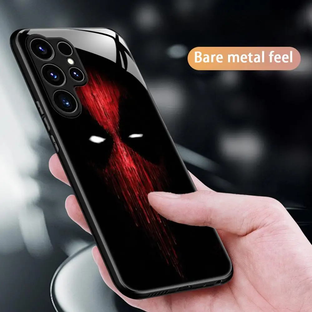 Sleek Magnetic Glass Hero Phone Case with Cool D-Dead PoolES Design
