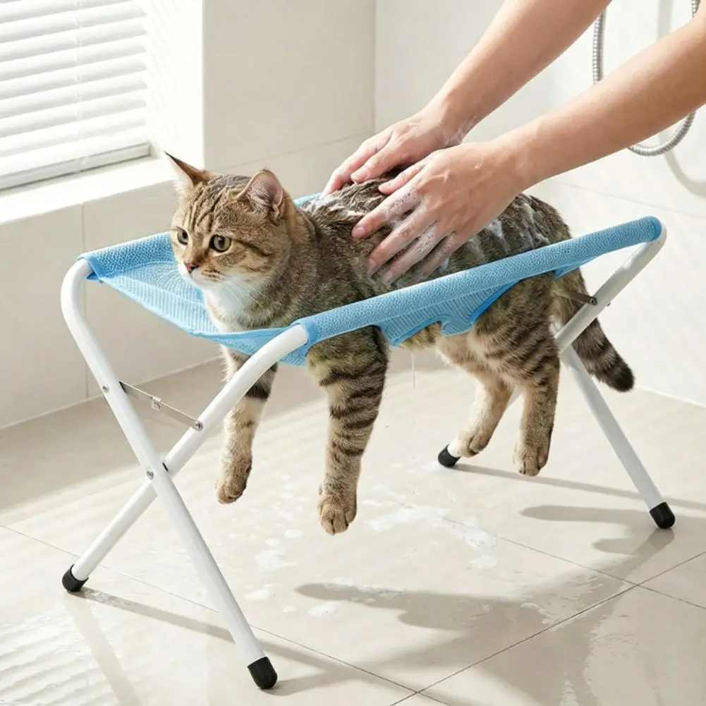 Adjustable Detachable Groomi Hammock, Breathable Scratch-Resistant Bathi Bed For Cats & Small Dogs,Multi-Use Pet_voghion.com
