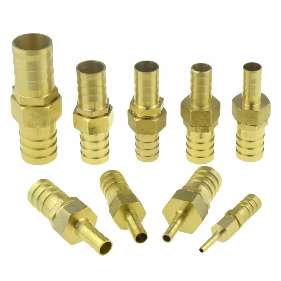Riduttore Per Tubo In Ottone Con Ardiglione - Da 19mm A 25mm, Filettato 1/2 Pollice, Adattatore Per Aria, Acqua, Carburante, Colore Oro