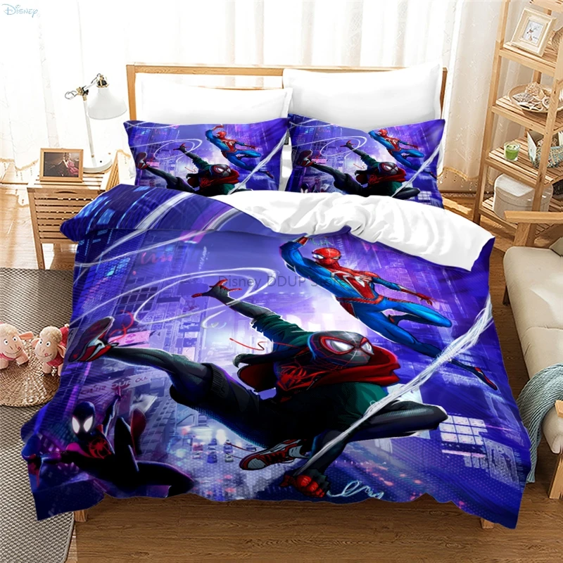 2022 Cute Cartoon Spider Man 3d Bedding Set Duvet Cover Sets with Pillowcase Twin Full Queen King Size for Boys Girls Kids Gifts 