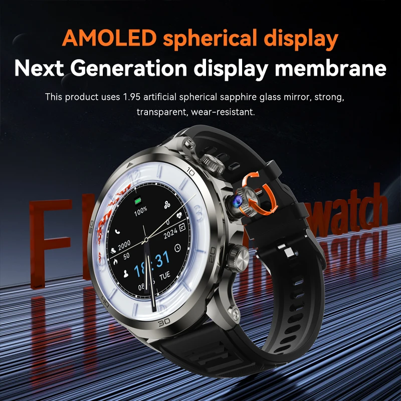H19 Smart Watch Card Full Network Android 10.1 GPS Bluetooth 1.95-inch 900W Rotating Camera 8+128G Large Memory Latest Version 2