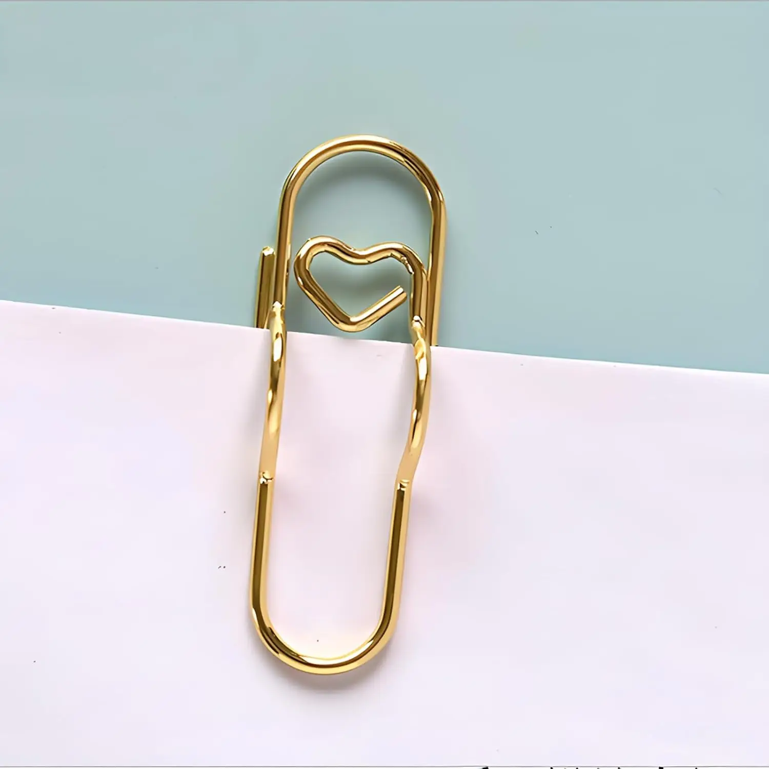 헤비 듀티 금속 펜 홀더 클립 사랑 모양 종이 클램프 도금 노트북 액세서리 크리 에이 티브 데스크 클립 편지지 주최자 선물